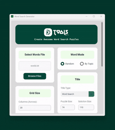 word search generator